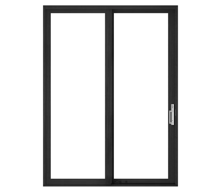 Pella Reserve Contemporary Wood Sliding Patio Door in